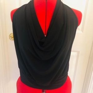 Venus Black Halter Style Top